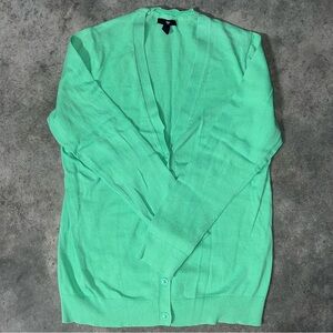 GAP Mint Green V-Neck Button Cardigan
